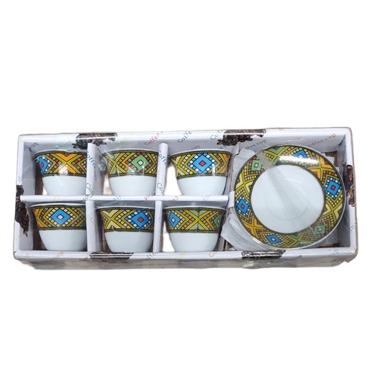 Habesha Coffee Cup Set - Tilet Design
